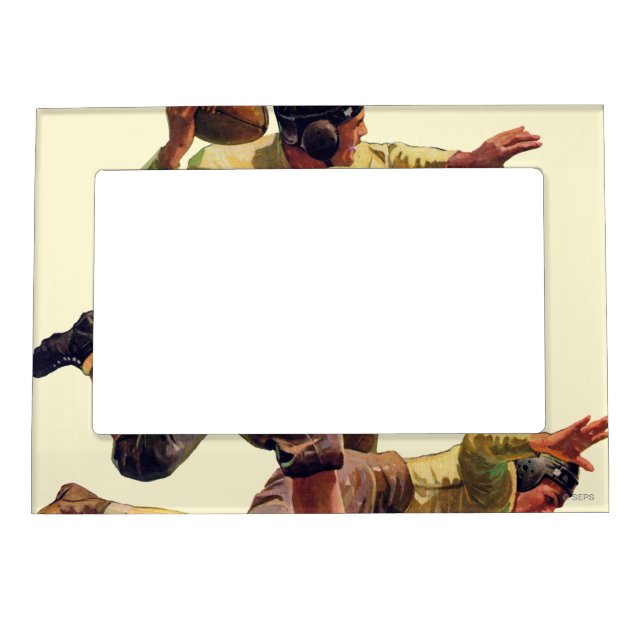 Quarterback Pass Magnetic Photo Frame (Front)