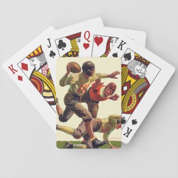Quarterback Pass Playing Cards by PostSports at Zazzle