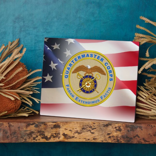 Quartermaster Corps Army Veteran  Plaque (Side)