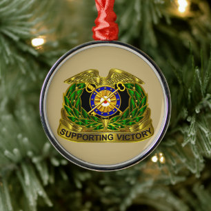 QUARTERMASTER CORPS Christmas Metal Ornament