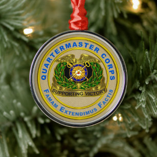 QUARTERMASTER CORPS Christmas Metal Ornament