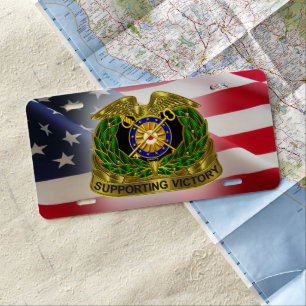 Quartermaster Corps License Plate