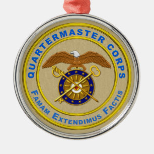 QUARTERMASTER CORPS METAL ORNAMENT