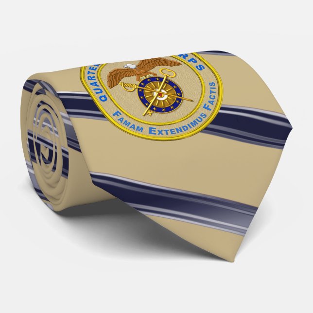 Quartermaster Corps Veteran  Neck Tie (Rolled)