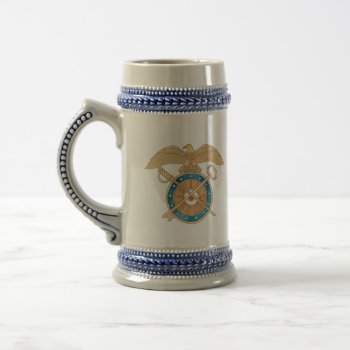 Quartermaster Crest Army Logistics Name Gift Beer Stein by LaurEvansDesign at Zazzle