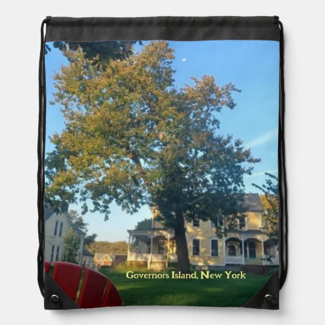 Quartermaster Yellow House  Drawstring Bag (Front)