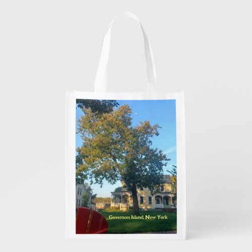 Quartermaster Yellow House  Grocery Bag