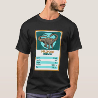 Quartet Card Diplodocus Dinosaur Fact T-Shirt