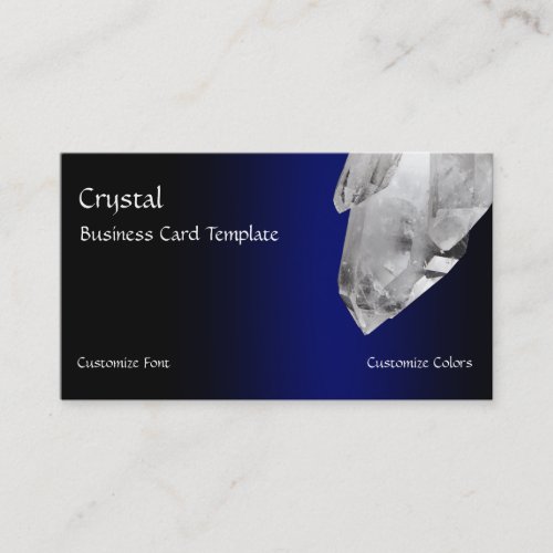 Quartz Crystal Rock Reiki Crystals Business Card