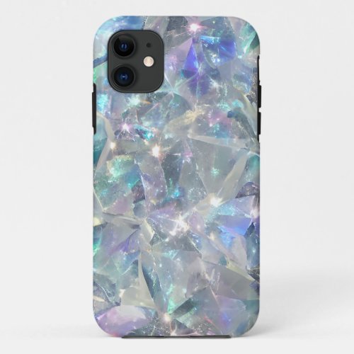 Quartz Crystal Sparkly Pattern  iPhone 11 Case