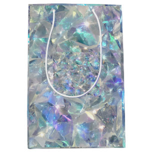 Quartz Crystal Sparkly Pattern Medium Gift Bag