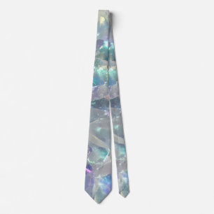 Quartz Crystal Sparkly Pattern Neck Tie