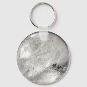 quartz crystal zen love healing stone sparkles keychain