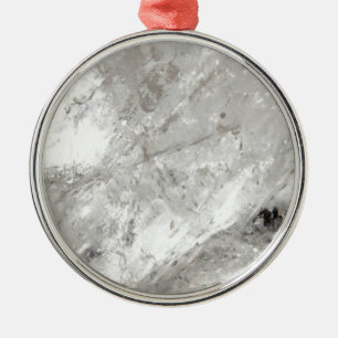 quartz crystal zen love healing stone sparkles metal ornament