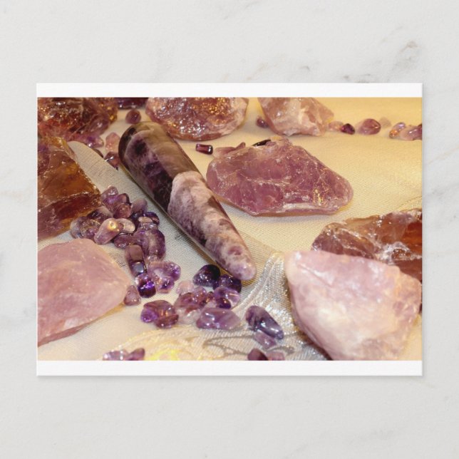 Quartz types postcard (Front)