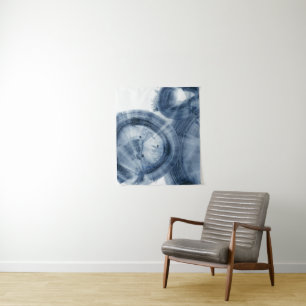 Quasars - Inky Blue Circles Tapestry