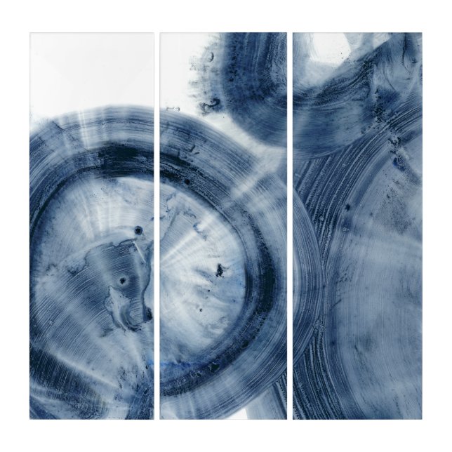 Quasars - Inky Blue Circles Triptych (Front)