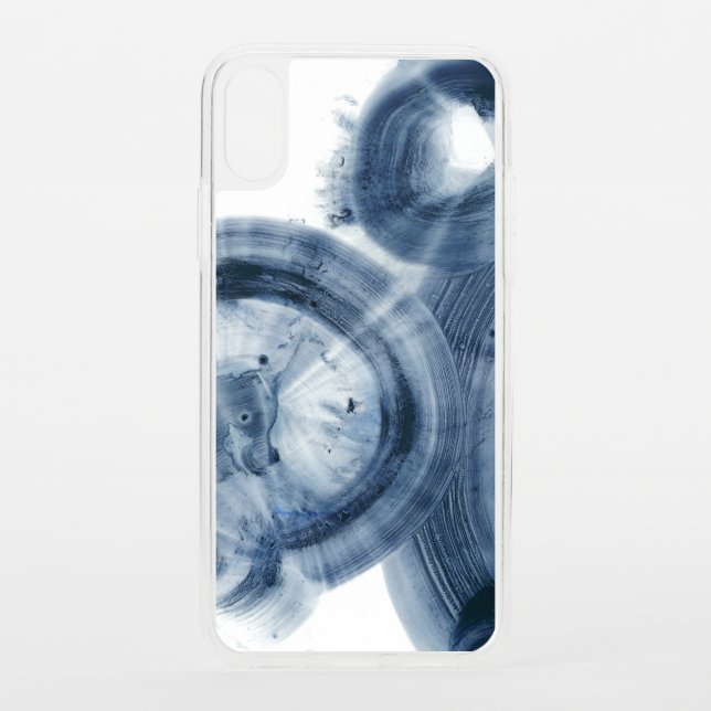 Quasars - Inky Blue Circles Uncommon iPhone Case (Back)