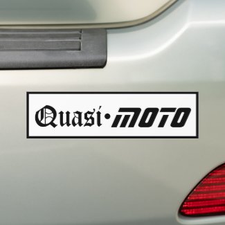 QuasiMOTO Bumper Sticker