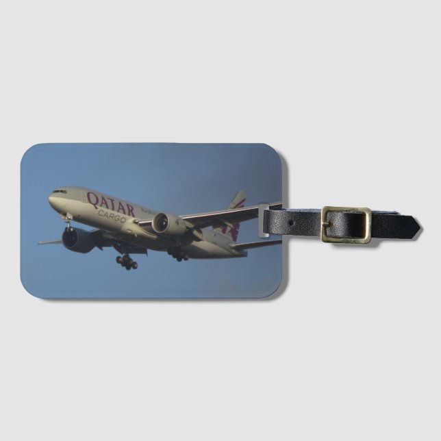 Quatar Airplane Luggage Tag (Front Horizontal)