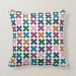quatrefoil and sun pillow