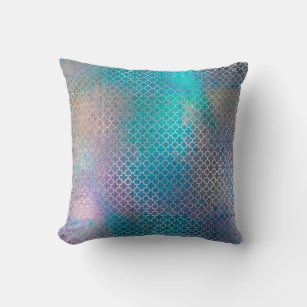 Back Support Lumbar Pillow Gray Coral and Teal Throw Pillows 