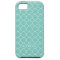 Quatrefoil clover pattern blue teal 3 monogram