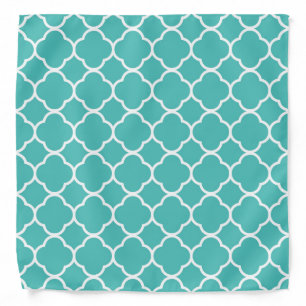 Quatrefoil dog bandana