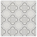 Quatrefoil Grey Fabric
