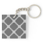 Quatrefoil in shades of gray