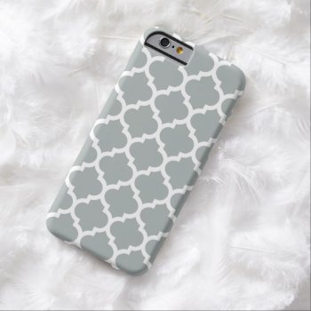 Quatrefoil Iphone 6 Case In Paloma Gray by ipad_n_iphone_cases at Zazzle
