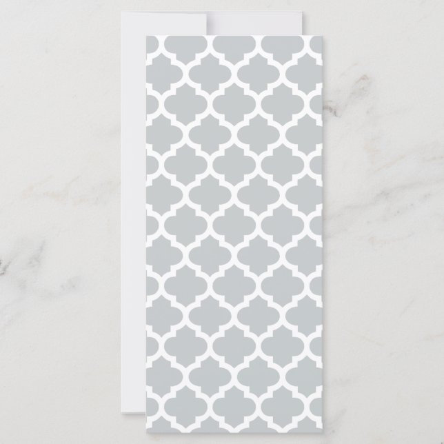 Quatrefoil Lattice Trellis Pattern Any Color (Front)