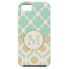 Quatrefoil MonogramiPhone 5 Case Mally Mac