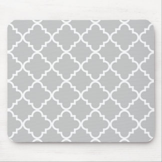 Quatrefoil Mousepad - Grey