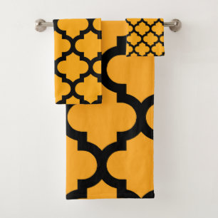Quatrefoil Pattern Bath Towel Set