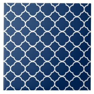 Quatrefoil Pattern Ceramic Tile