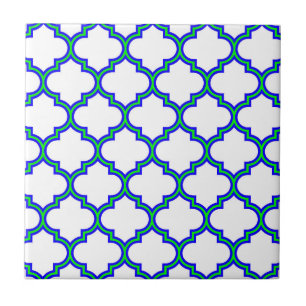 Quatrefoil Pattern Ceramic Tile
