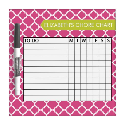 Chores Dry Erase Boards - Chores Dry Erase Whiteboards | Zazzle