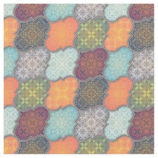 Quatrefoil Pattern Fabric
