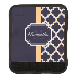 Quatrefoil Pattern Luggage Handle Wrap