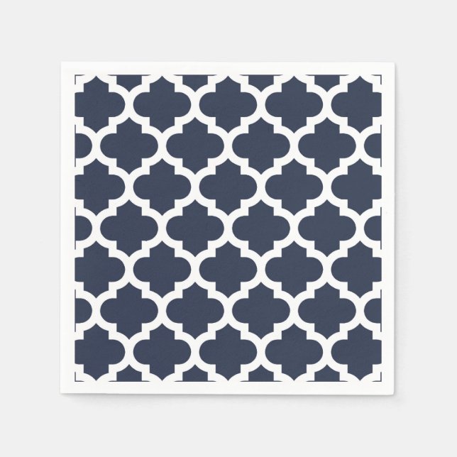 Quatrefoil Pattern Napkins (Front)