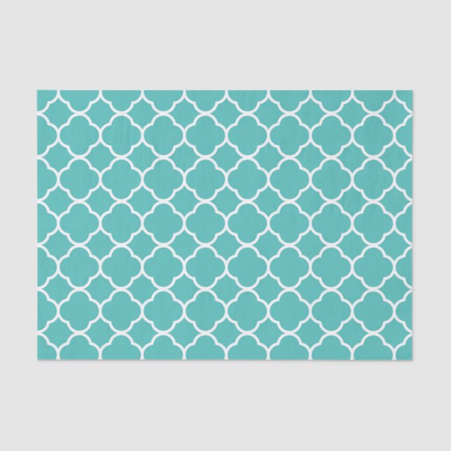 Quatrefoil pattern tissue paper (Front)