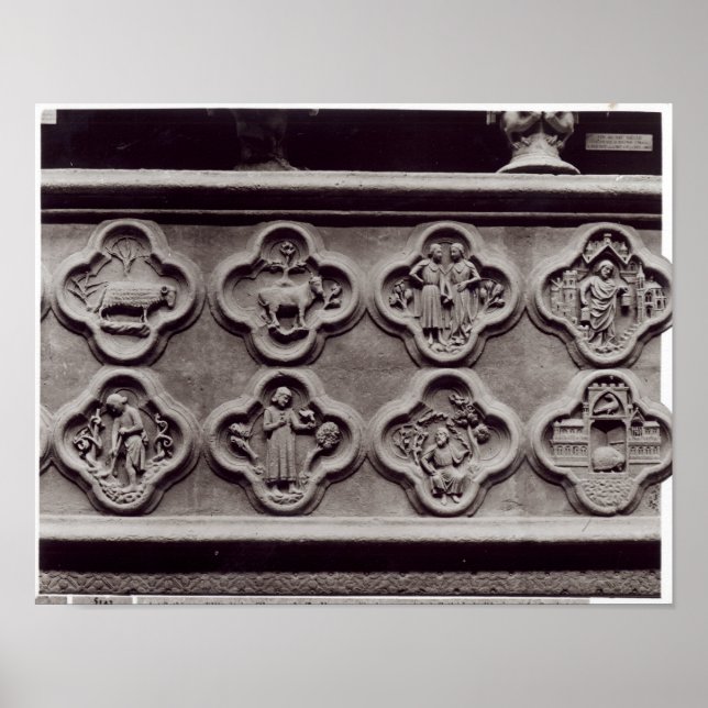Quatrefoils with the Signs of the Zodiac (Front)