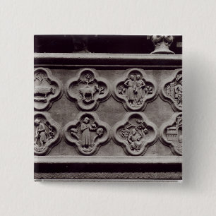 Quatrefoils with the Signs of the Zodiac Button