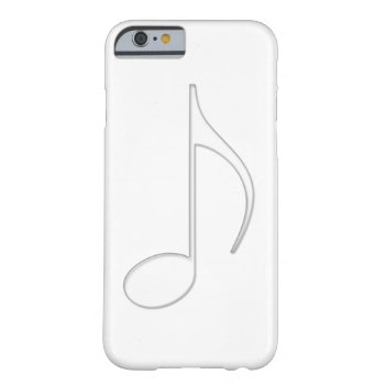 Quaver Music Note Glass Illustration Barely There Iphone 6 Case by peculiardesign at Zazzle