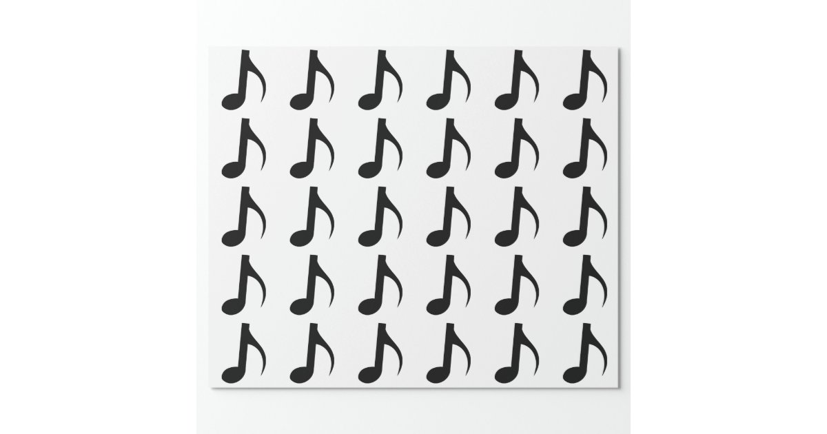 Quaver Musical Note Wrapping Paper | Zazzle