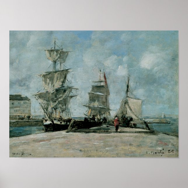 Quay at Honfleur Poster (Front)