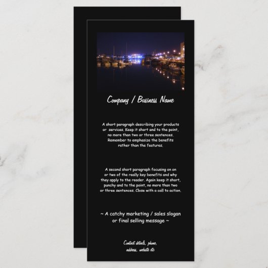 Quayside View at Night (Front/Back)