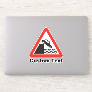Quayside Warning Sign Sticker