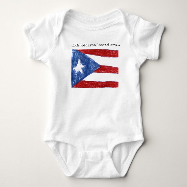 que bonita bandera... baby bodysuit (Front)